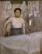 Edgar Degas Woman ironing oil